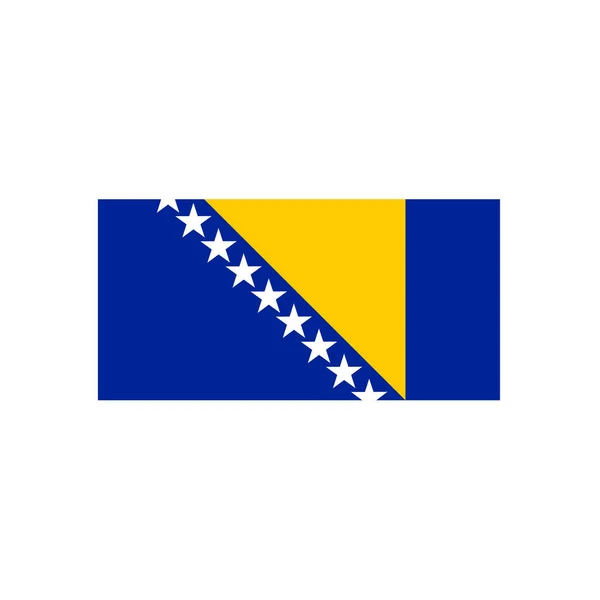 Σημαία Vector Βοσνίας και Ερζεγοβίνης. Σημαία Βοσνίας-Ερζεγοβίνης. Διανυσματικά Γραφικά