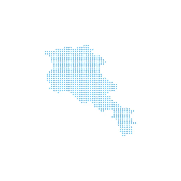 Vektorillustration der gepunkteten Armenien-Karte. Vektorkarte.. — Stockvektor