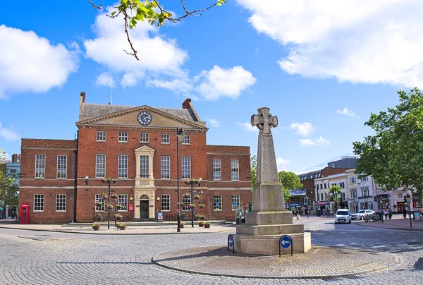 Centrale Plein Van Taunton Somerset Engeland — Stockfoto