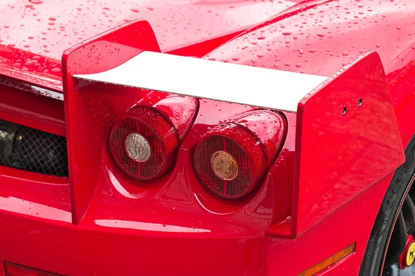 Red Sport Car Back Headlight Lamps — Stock Photo, Image
