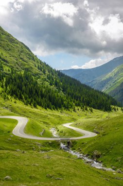 transfagarasan yol serpantin güzel yaz görünümü