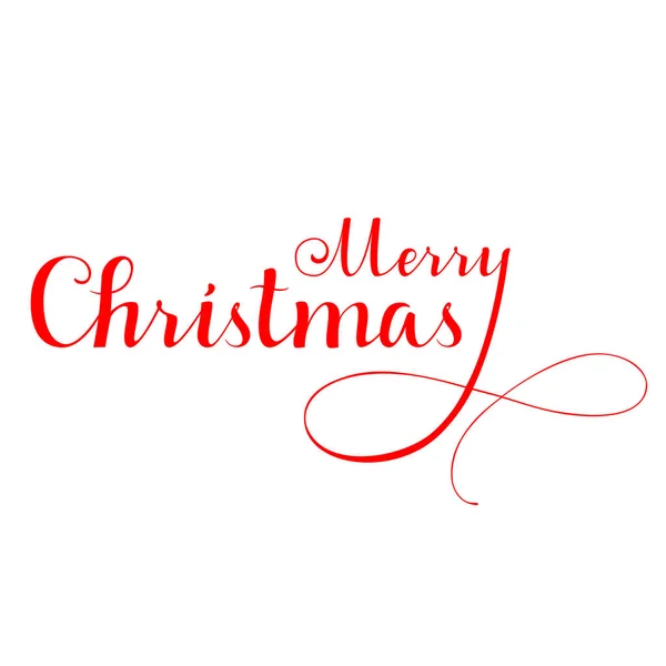 Merry Christmas vector lettering. — Stock Vector