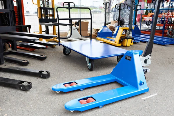 Pallet Jacks Industrial Store — Stock Photo, Image