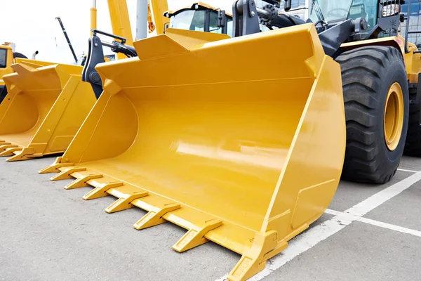 Two New Front Loader Buckets Stock Image