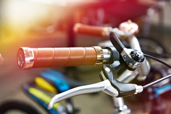 Manillar Bicicleta Vintage Con Palanca Freno — Foto de Stock