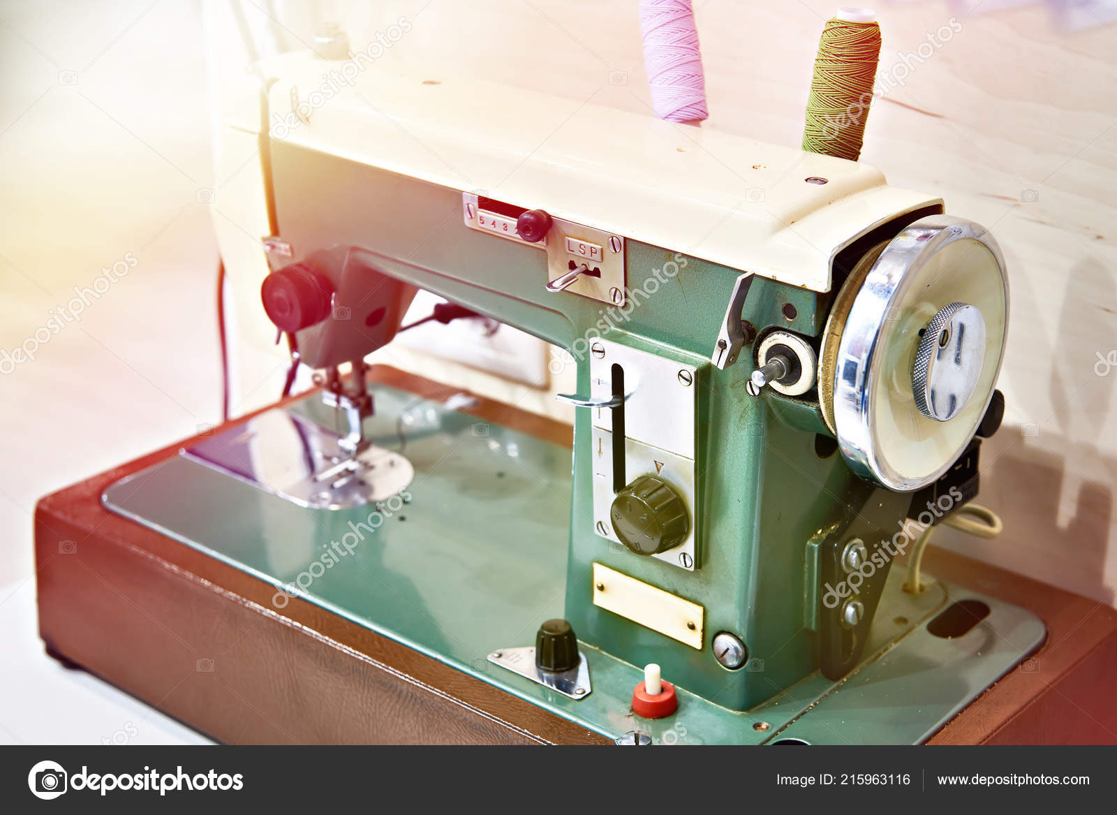 Old Sewing Machine Table Stock Photo C Ryzhov 215963116