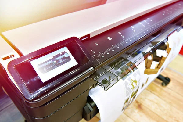 Large Format Printing Color Plotter — Stock Photo, Image
