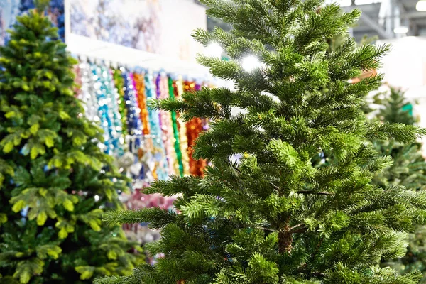 Tree Christmas Decorative Ornaments Shop — Stock Photo, Image