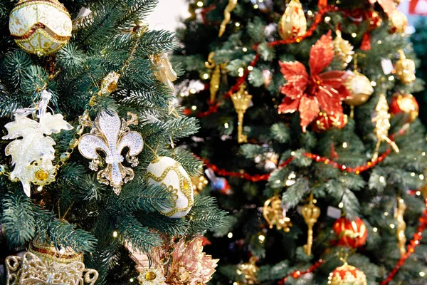 Decorative Toys Christmas Tree — Stock Photo, Image