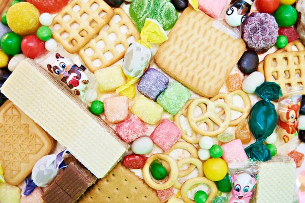 Candy Cookies Background — Stock Photo, Image