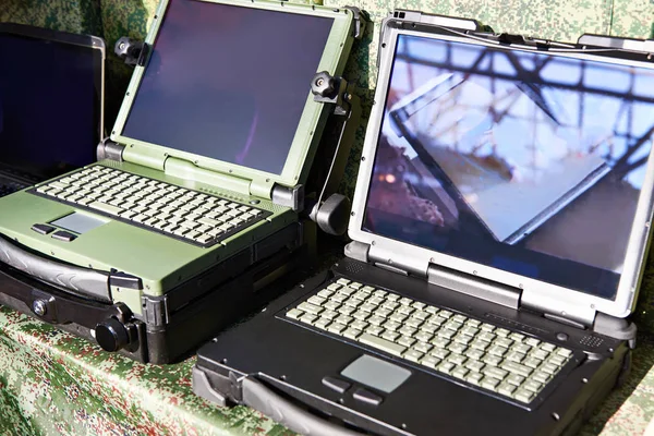 Protected Laptops Military Industrial Purposes — Stock Photo, Image