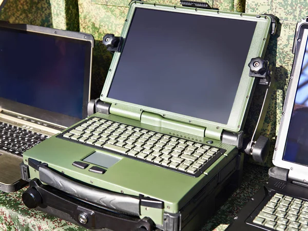 Protected Laptops Military Industrial Purposes — Stock Photo, Image
