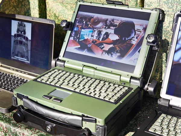 Protected Laptops Military Industrial Purposes — Stock Photo, Image