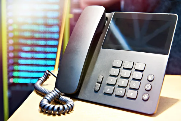 Telefono Ufficio Tecnologia Peer Peer — Foto Stock