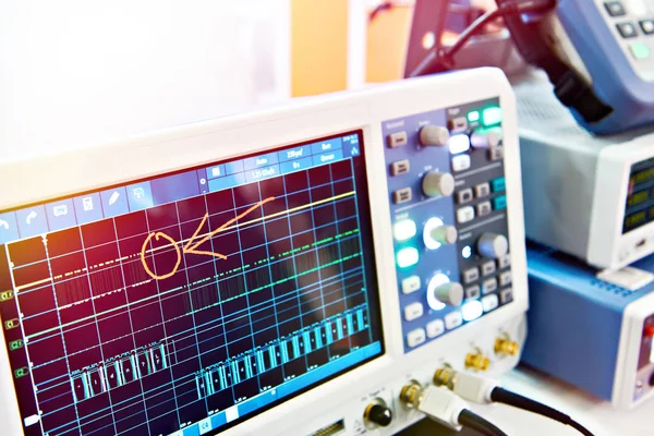 Osciloscópio Armazenamento Digital Instrumentos Medição Por Rádio — Fotografia de Stock