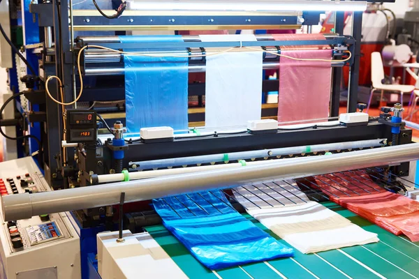 Maschine zur Herstellung von Plastiktüten — Stockfoto