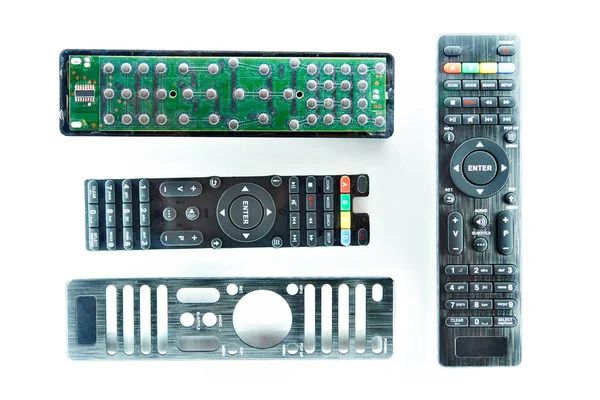 Remote control TV disassembled isolated — Stock Photo, Image