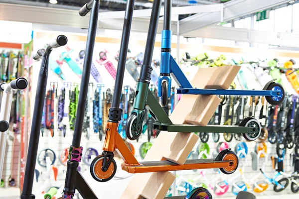 Scooters in store — Stock Photo, Image