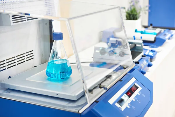 Incubator shaker in chemical laboratory — Stock Photo, Image