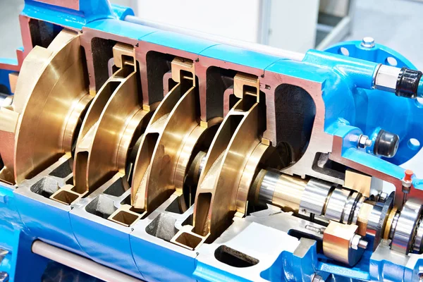 Centrifugal pump in cross section