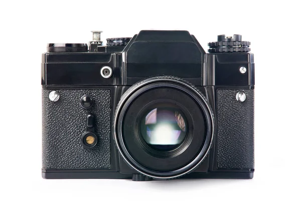 Slr Kamera Retro Isolerad Vit — Stockfoto