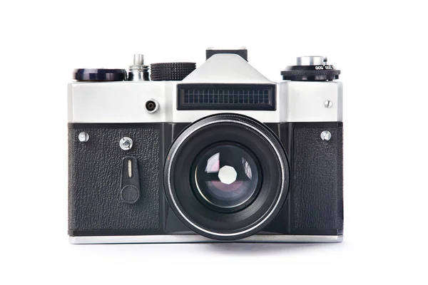 Slr Kamera Retro Isolerad Vit — Stockfoto