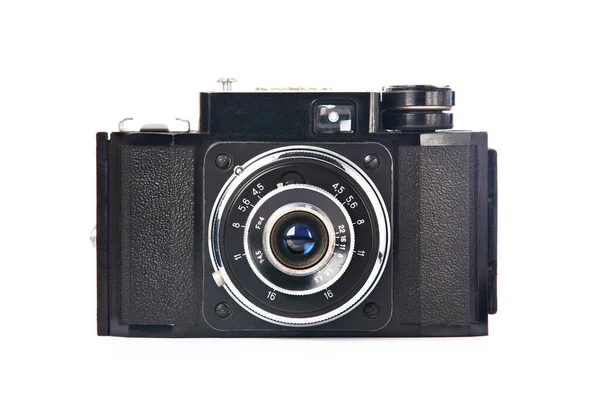 Rangefinder Kamera Retro Isolerad Vit — Stockfoto