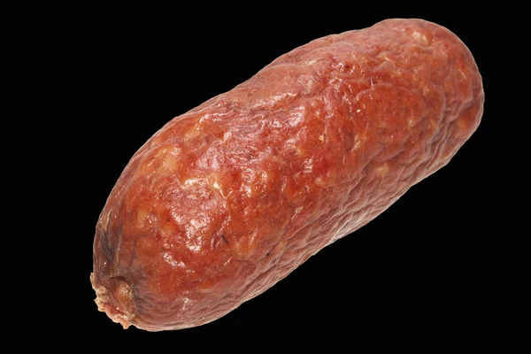 Salsiccia isolata su sfondo bianco — Foto Stock