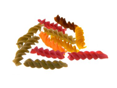 makarna beyaz arkaplanda izole