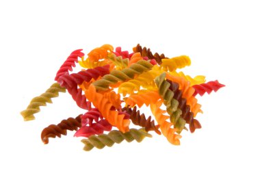 makarna beyaz arkaplanda izole