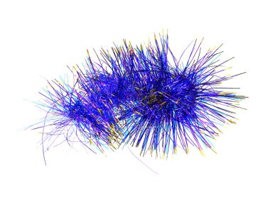 Beyaz arka planda izole edilmiş Noel dekorasyonu