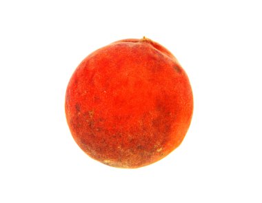 Beyaz arkaplanda şeftali izole