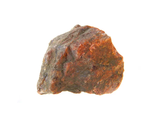 Pedra isolada sobre fundo branco — Fotografia de Stock