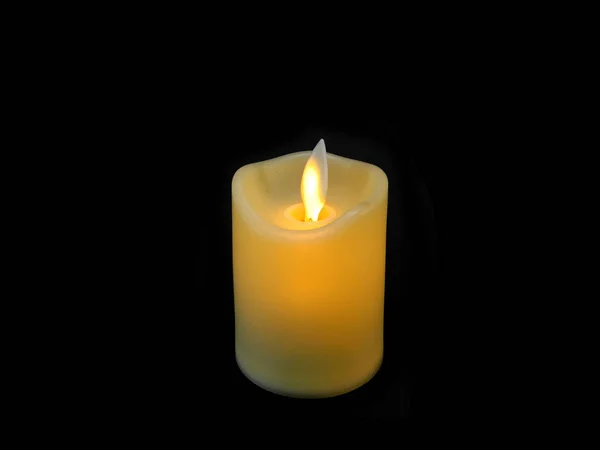 Kerze isoliert auf weißem Hintergrund — Stockfoto