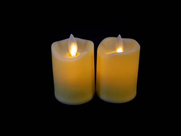 Svíčka izolované na bílém pozadí — Stock fotografie