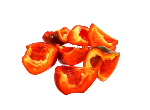 Paprika izolované na bílém pozadí — Stock fotografie
