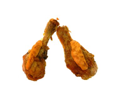 Beyaz arkaplanda izole edilmiş et