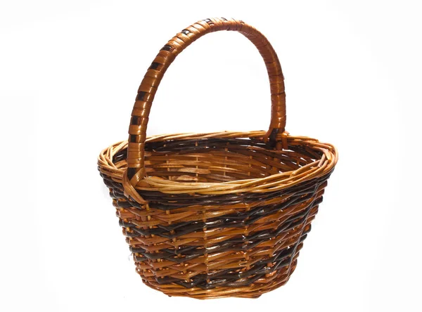 Basket isolated on white background — Stock Photo, Image
