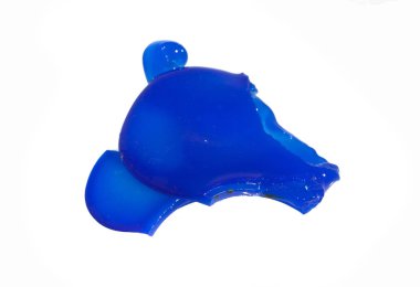 beyaz arkaplanda kuru silikon izole edildi