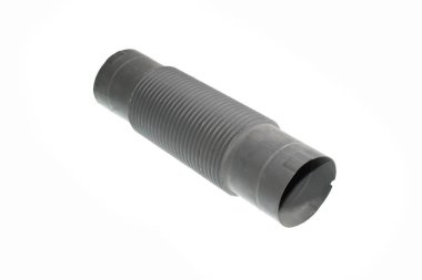 Beyaz arka plan üzerinde izole oluklu boru