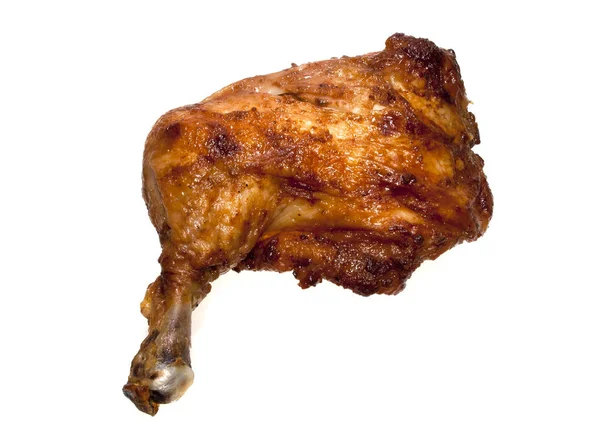 Beyaz arkaplanda izole edilmiş et