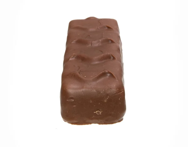 Beyaz arkaplanda izole edilmiş çikolata — Stok fotoğraf