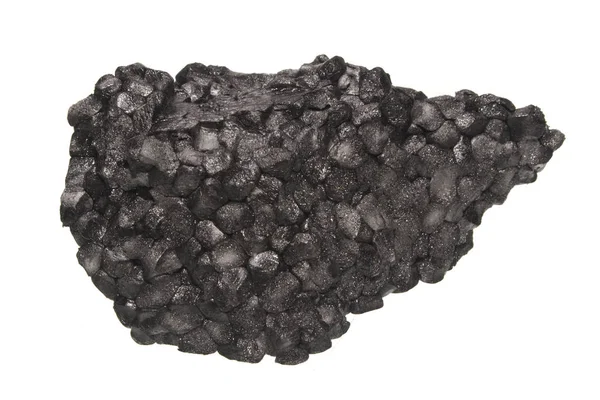 Espuma preta isolada no fundo branco — Fotografia de Stock