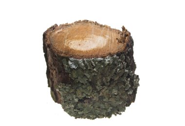 Beyaz arkaplanda yakacak odun