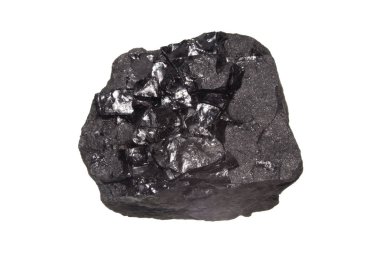 kömür beyaz arkaplanda izole edildi