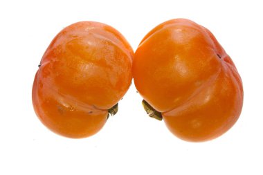 Hurma beyaz arkaplanda izole edildi