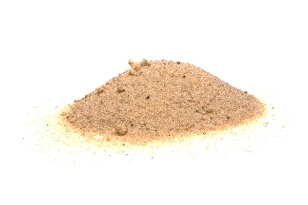Sand isolerad på vit bakgrund — Stockfoto
