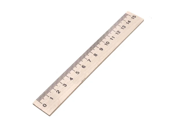 Measuring ruler isolated on white background — Stock Photo, Image