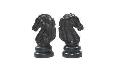 Satranç beyaz arkaplanda izole edildi