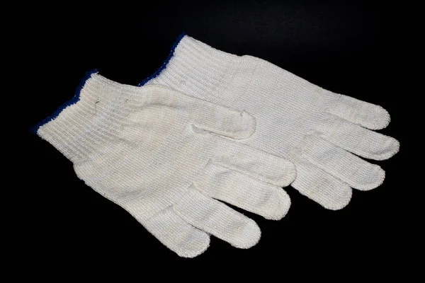 Guantes aislados sobre fondo negro — Foto de Stock